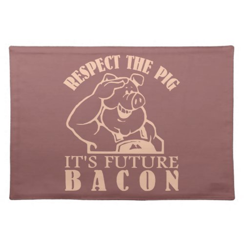 PIG TO BACON custom color placemat