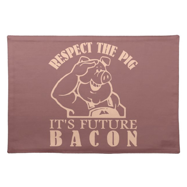 PIG TO BACON custom color placemat (Front)