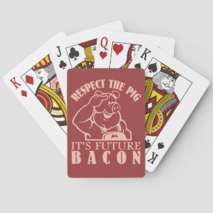 PIG TO BACON custom color playing cards