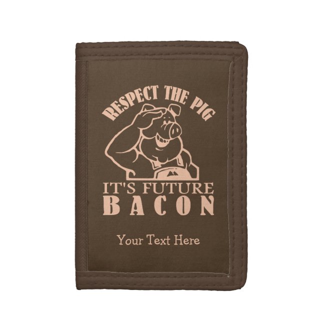 PIG TO BACON custom color wallets (Front Vertical)