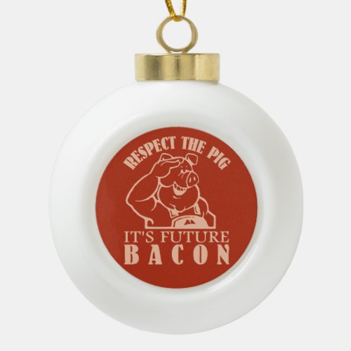 PIG TO BACON custom ornament