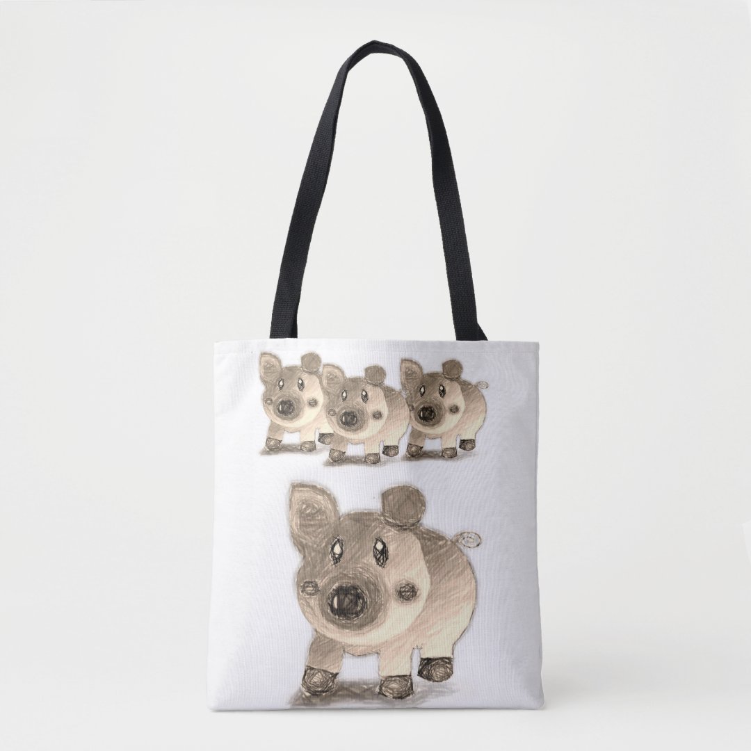Pig tote bag | Zazzle