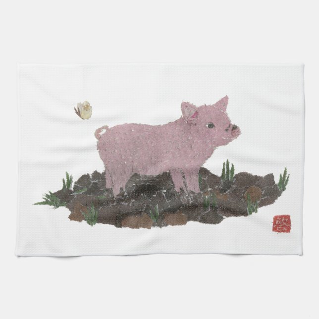 Pig Towel (Horizontal)
