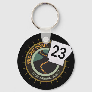 Pig Trail Highway 23 Arkansas Biker Road Keychain