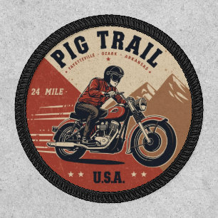 Pig Trail Scenic Byway arkansas motorcycle gifts Patch