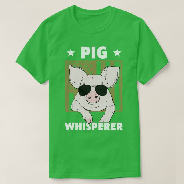 Pig Whisperer Pig Design For Men Hog Farmer T-Shirt (Design Front)