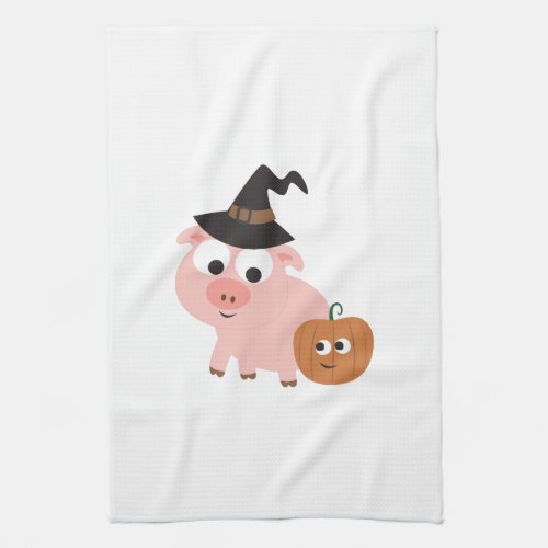 Pig witch towel