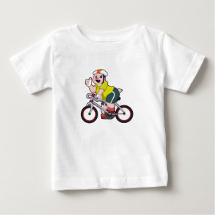 Pig with Bicycle & Helmet Baby T-Shirt