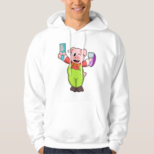 Pig with Scissors  Razor Hoodie