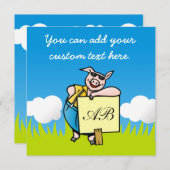 Pig with Sign (Front/Back)