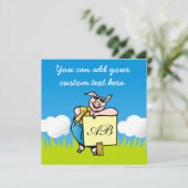 Pig with Sign (Standing Front)