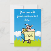 Pig with Sign (Front)