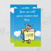 Pig with Sign (Front/Back)