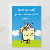 Pig with Sign (Front)