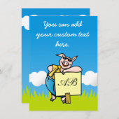 Pig with Sign (Front/Back)