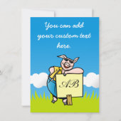 Pig with Sign (Front)