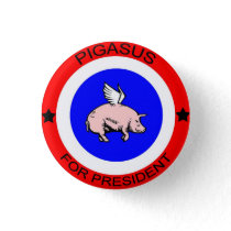 Pigasus for President Button