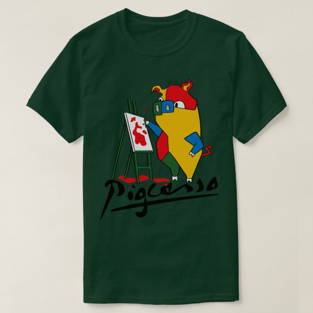 Pigcasso by Tobe Fonseca T-Shirt (Design Front)