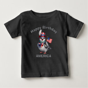 Pigeon (4q) Patriotic Kid T-Shirt