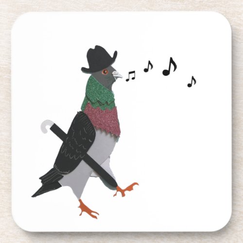 Pigeon About Town   Beverage Coaster