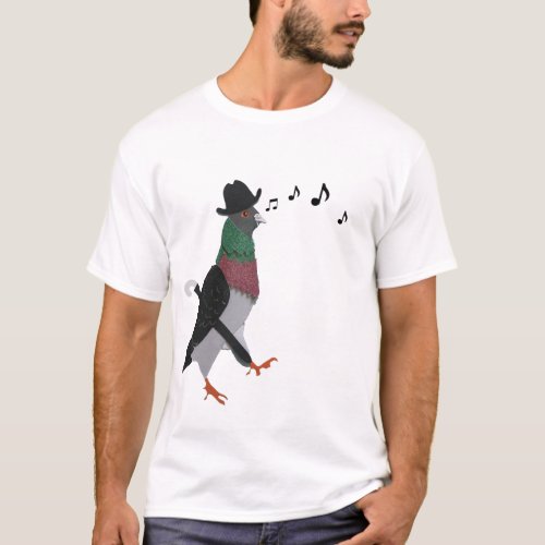 Pigeon About Town Funny T_Shirt