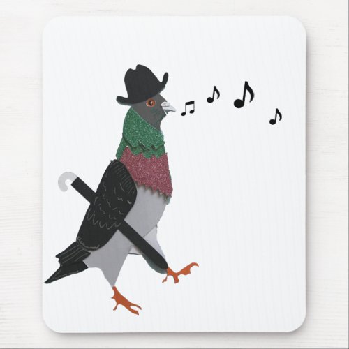 Pigeon About Town  Mouse Pad