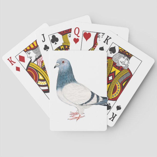 Pigeon Bird Art Playing Cards (Back)