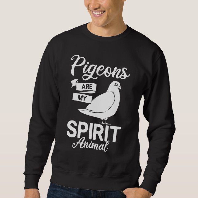 Pigeon Bird Breeder Baby Nest Eggs Feeder 1 Sweatshirt (Front)