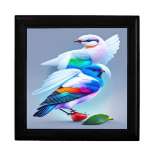 Pigeon Bliss: Feathers and Colors in Symphony Gift Box