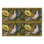 Pigeon Blue Yellow Fish Art Nouveau (Front Horizontal)