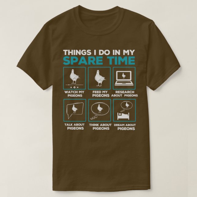 Pigeon Breeding Pigeon Fanciers Pigeons 4 T-Shirt (Design Front)