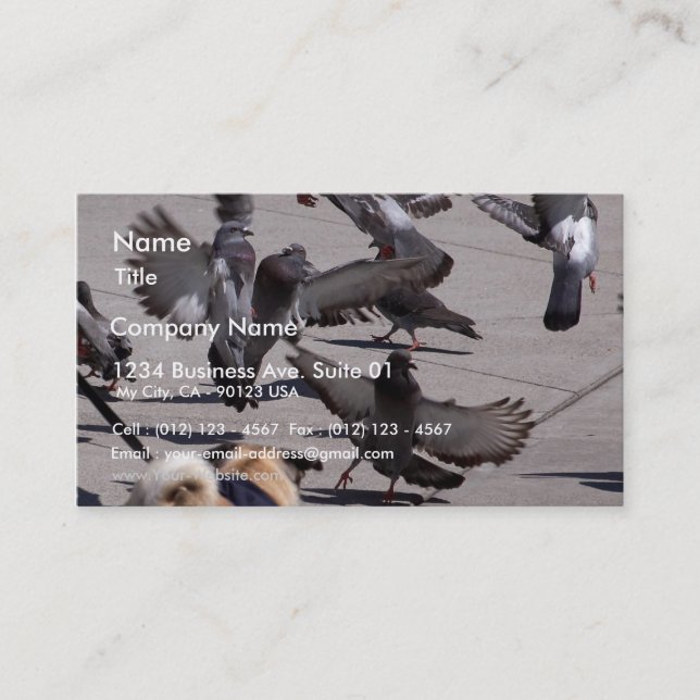 Pigeon Business Card (Front)