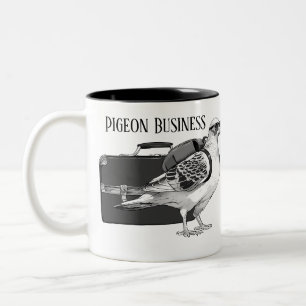 Pigeon Business Mug - Right Handed