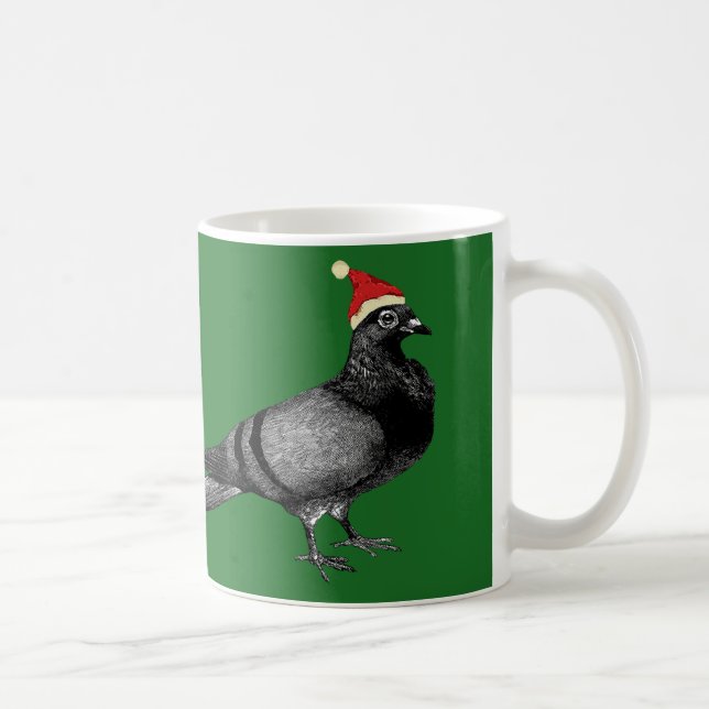 pigeon christmas coffee mug (Right)