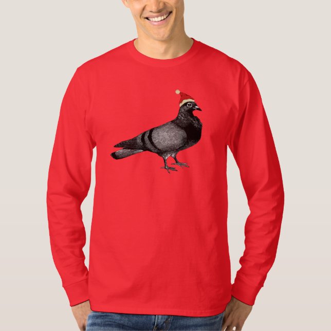 pigeon christmas T-Shirt (Front)