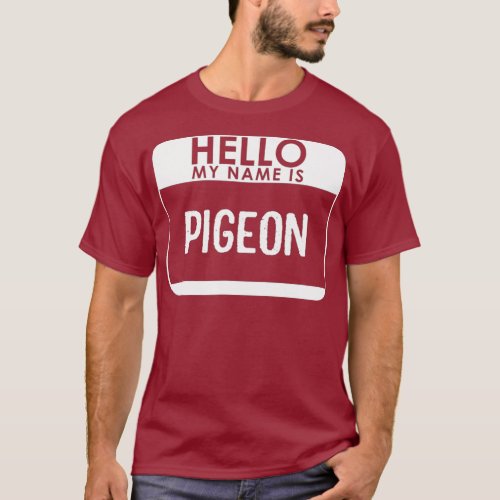 Pigeon Costume Funny Easy Last Minute Halloween T_Shirt