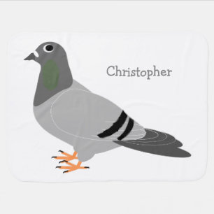 Pigeon Design Just Add Name Swaddle Blanket