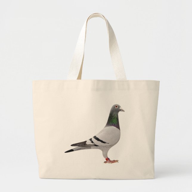 pigeon design large tote bag (Front)
