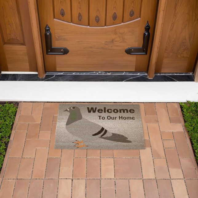 Pigeon Design Personalised Fiber Doormat (Insitu (Outdoor))