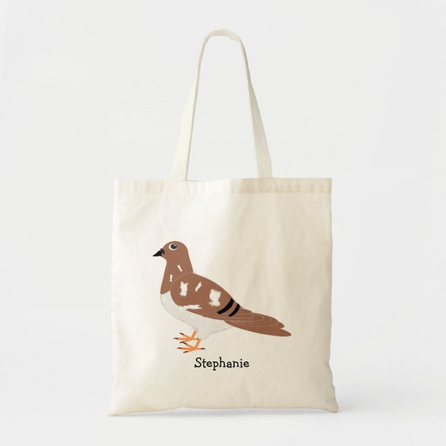 Pigeon Design Personalised Tote Bag (Front)