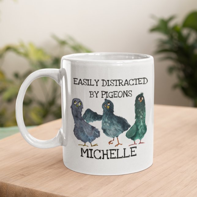Pigeon Distracted By Bird Lover  Coffee Mug (Creator Uploaded)
