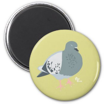 Pigeon Dreams Magnet by flopsock at Zazzle