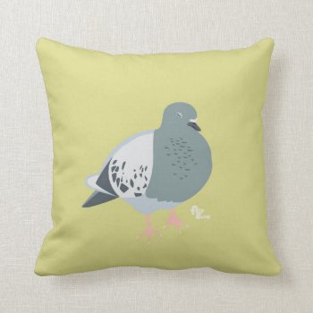 Pigeon Dreams Pillow by flopsock at Zazzle