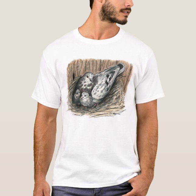 Pigeon Family T-Shirt (Front)