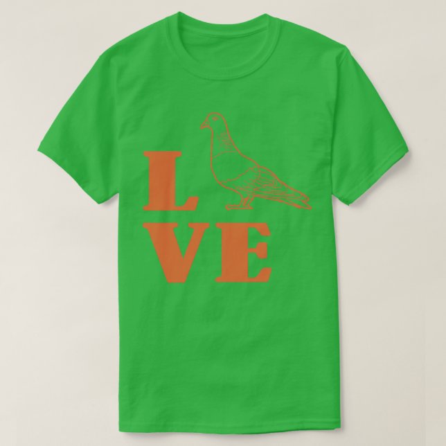 Pigeon Fancier Bird Carrier Pigeon T-Shirt (Design Front)