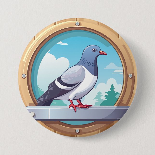 Pigeon Fancier Button (Front)