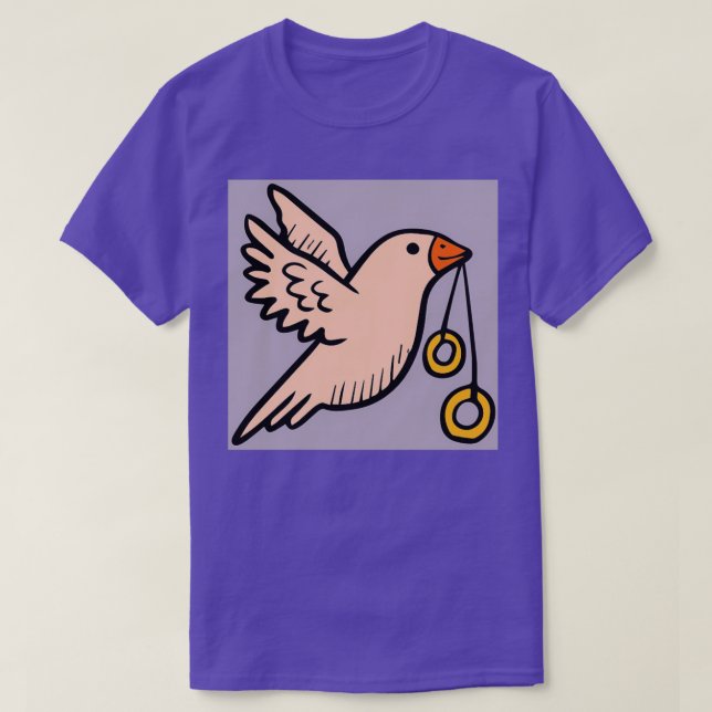 Pigeon flying 2 T-Shirt (Design Front)