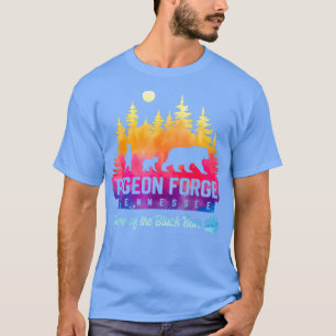 Pigeon Forge Bear Great Smoky Mountains Tie Dye T-Shirt