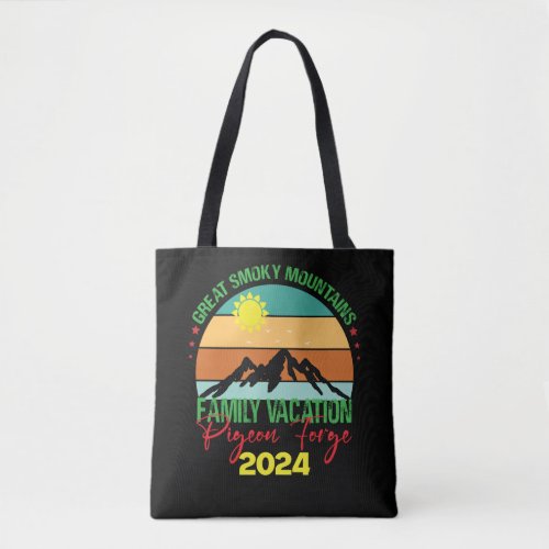 Pigeon Forge Great Smoky Mountains Family Vacation Tote Bag