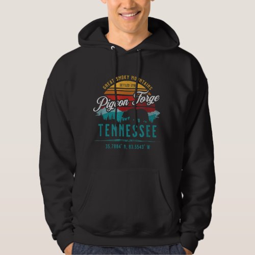Pigeon Forge Tennessee Great Smoky Mountains Bear  Hoodie